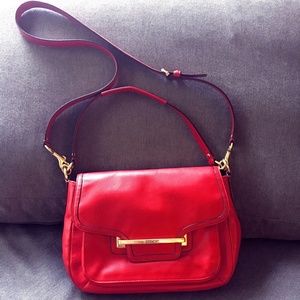 Coach true red crossbody purse